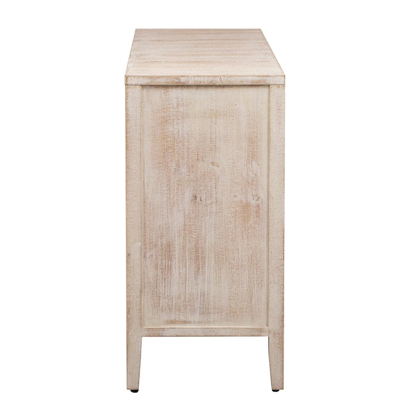 Meuble de rangement en placage de sapin – 5 pieds, porte arrondie, simple (noir / naturel / bleu marine)
