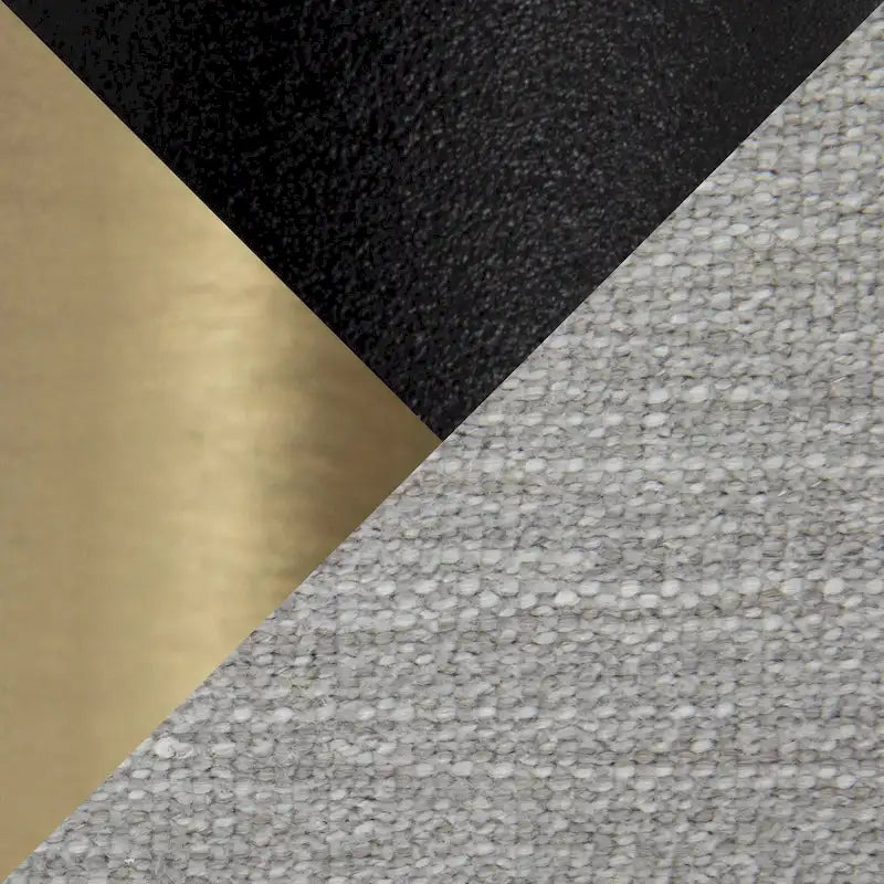 Banc de rangement avec couvercle à charnière – Tissu gris clair / crème, 1 place