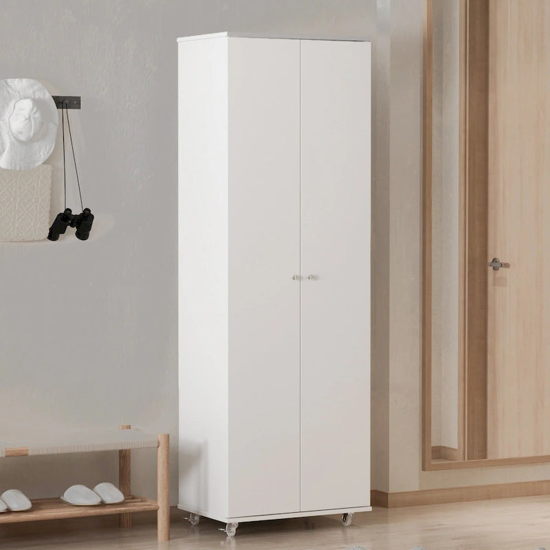 Meuble à chaussures haut noir/blanc, 8 niveaux, 3 étagères réglables, peut contenir 24 paires