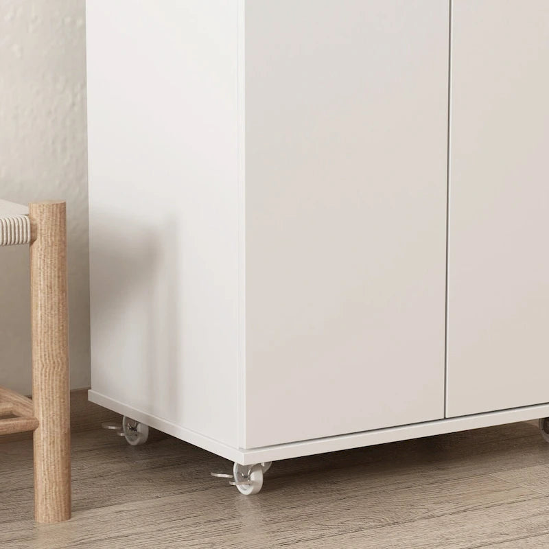 Meuble à chaussures haut noir/blanc, 8 niveaux, 3 étagères réglables, peut contenir 24 paires