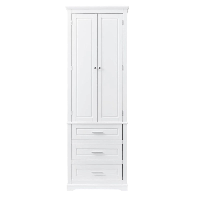 Meuble de rangement haut de salle de bain noir/gris/blanc – 3 tiroirs et étagères supérieures, usage individuel