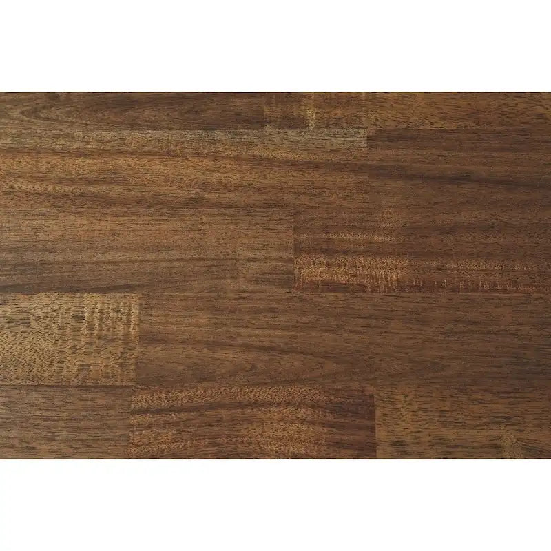 Meuble d'appoint en acacia marron clair, quincaillerie en bronze, style décontracté