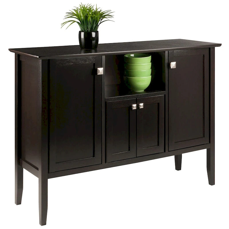 Meuble de buffet à café, style 3 portes — 117 cm (l) x 40 cm (P) x 85 cm (H)