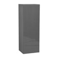 Meuble Haut Mural Gris à Porte Simple – 15"L × 42"H × 12"P, Montage par 1 Personne