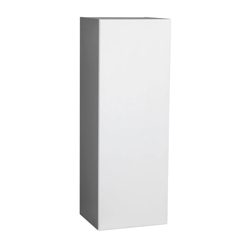 Meuble Haut Mural Gris à Porte Simple – 15"L × 42"H × 12"P, Montage par 1 Personne