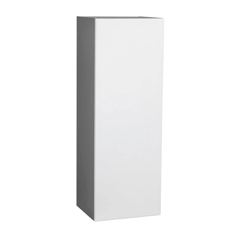 Meuble Haut Mural Gris à Porte Simple – 15"L × 42"H × 12"P, Montage par 1 Personne