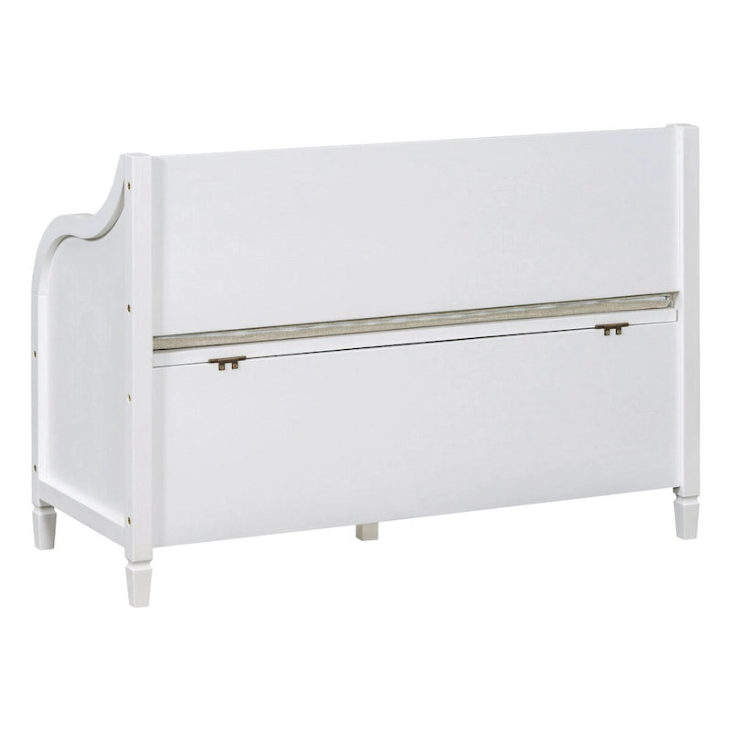 Banc de rangement en bois massif avec charnière de sécurité, 5 couleurs, 1 à 2 places