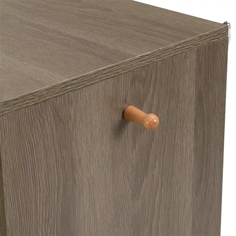 Banc de rangement pour chaussures, 2 places, dessus coussin gris foncé / blanc, peut contenir 15 à 20 paires