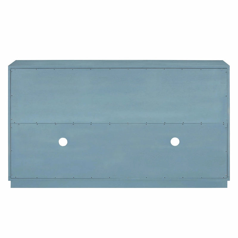 Buffet 4 portes Rétro Arched-Door bleu marine / noir