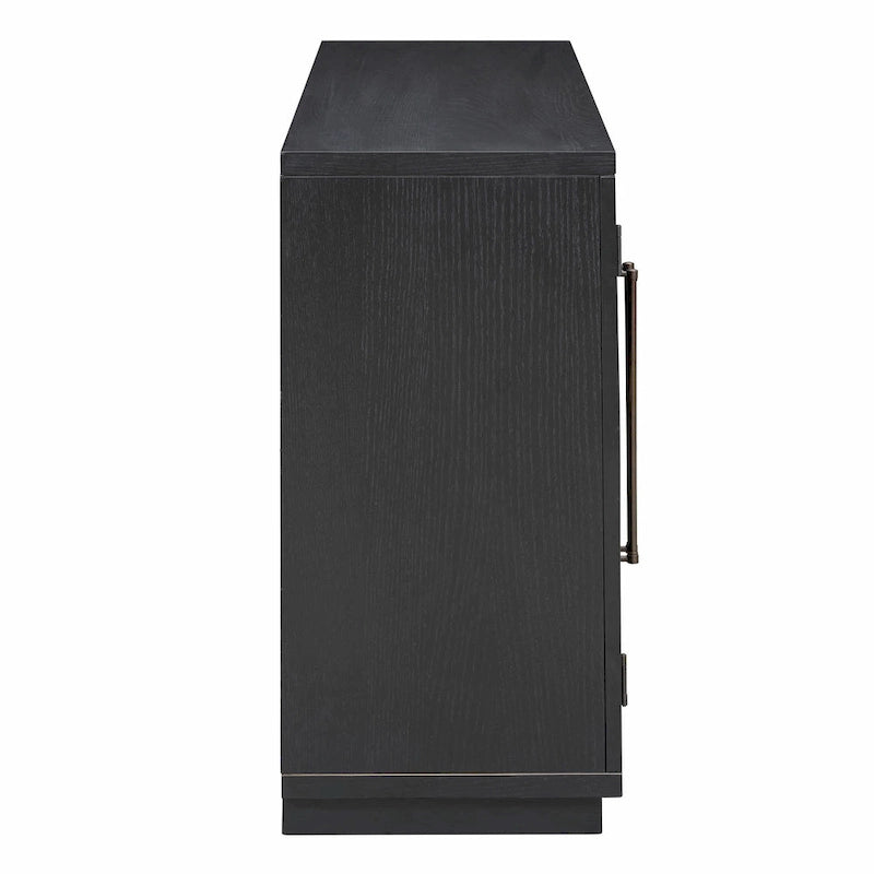 Buffet 4 portes Rétro Arched-Door bleu marine / noir