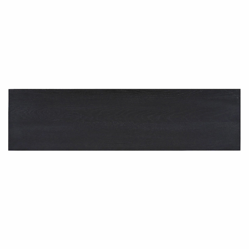 Buffet 4 portes Rétro Arched-Door bleu marine / noir