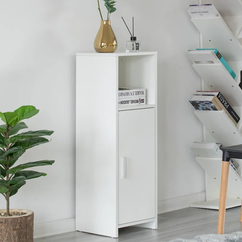 Meuble Haut de Salle de Bain Finition Bois Blanc, Simple