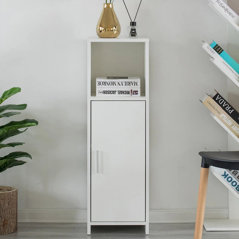 Meuble Haut de Salle de Bain Finition Bois Blanc, Simple