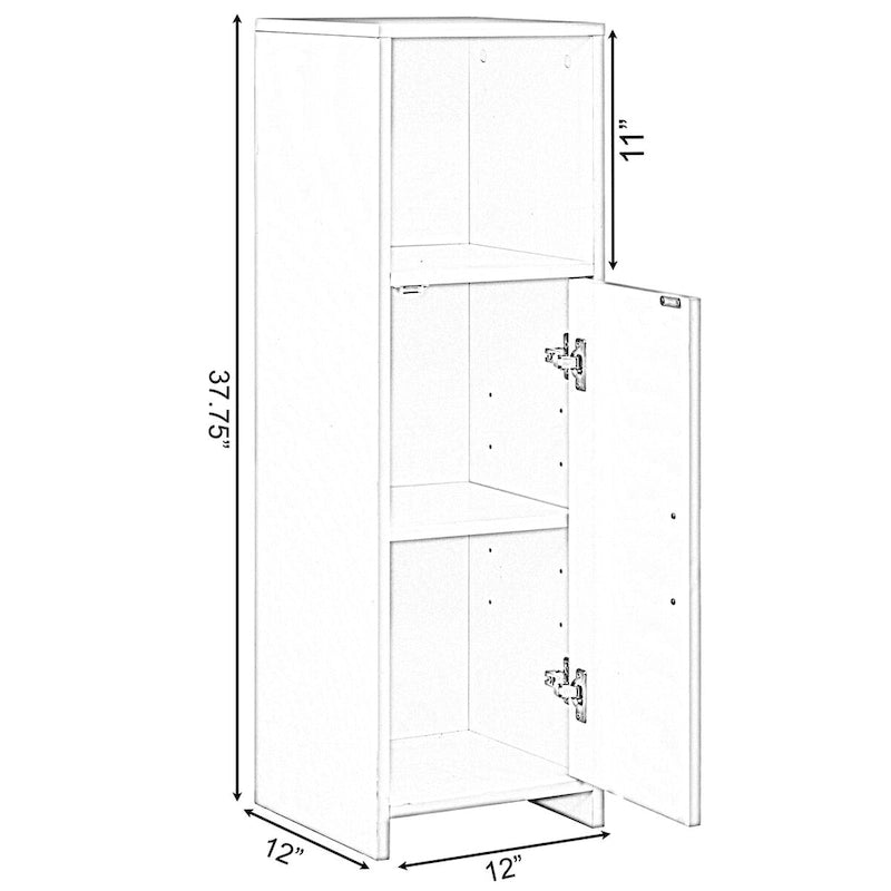 Meuble Haut de Salle de Bain Finition Bois Blanc, Simple
