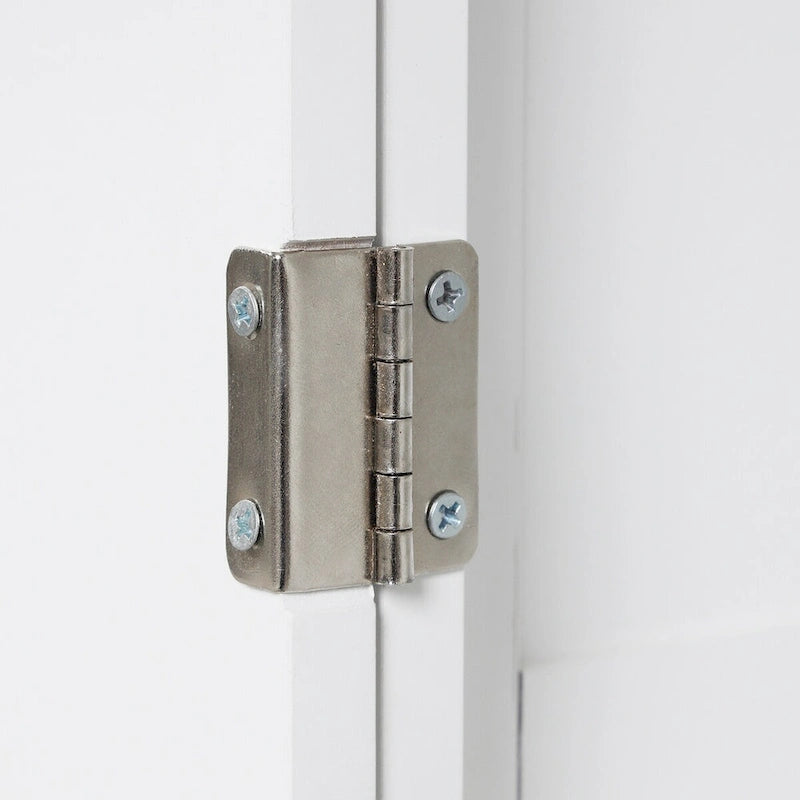Meuble de rangement de salle de bain blanc sur pied – 2 tiroirs et étagères réglables