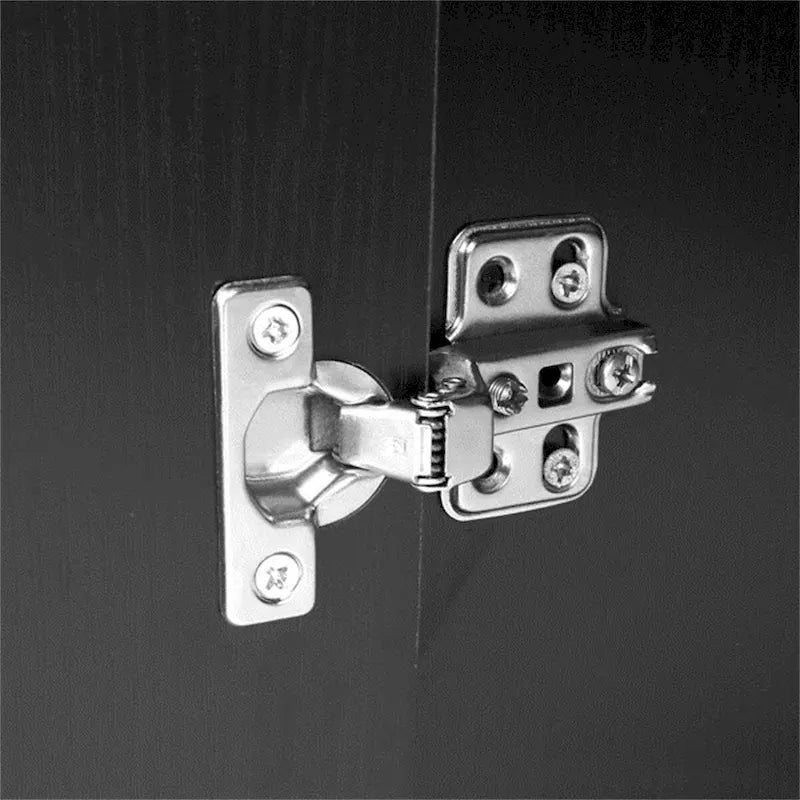 Meuble de rangement de salle de bain en MDF noir – 2 portes et 5 tiroirs, simple