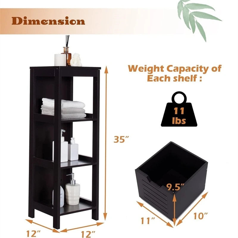 Meuble bas à 3 étagères avec 2 tiroirs et porte rainurée – Noir / Beige / Gris / Blanc, assemblage par une seule personne