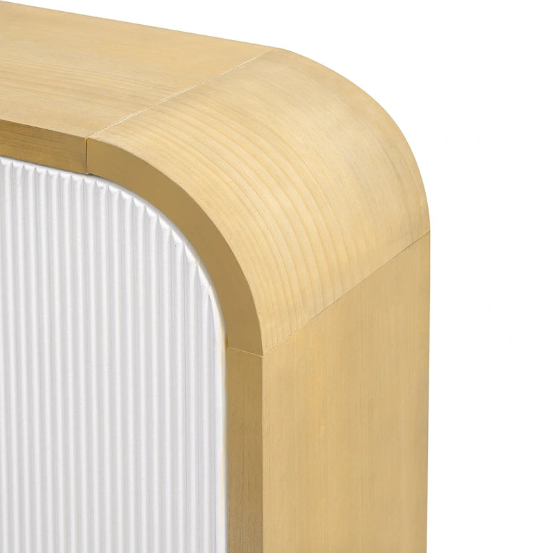 Armoire à 4 portes avec étagères réglables Bleu marine / Blanc / Noir