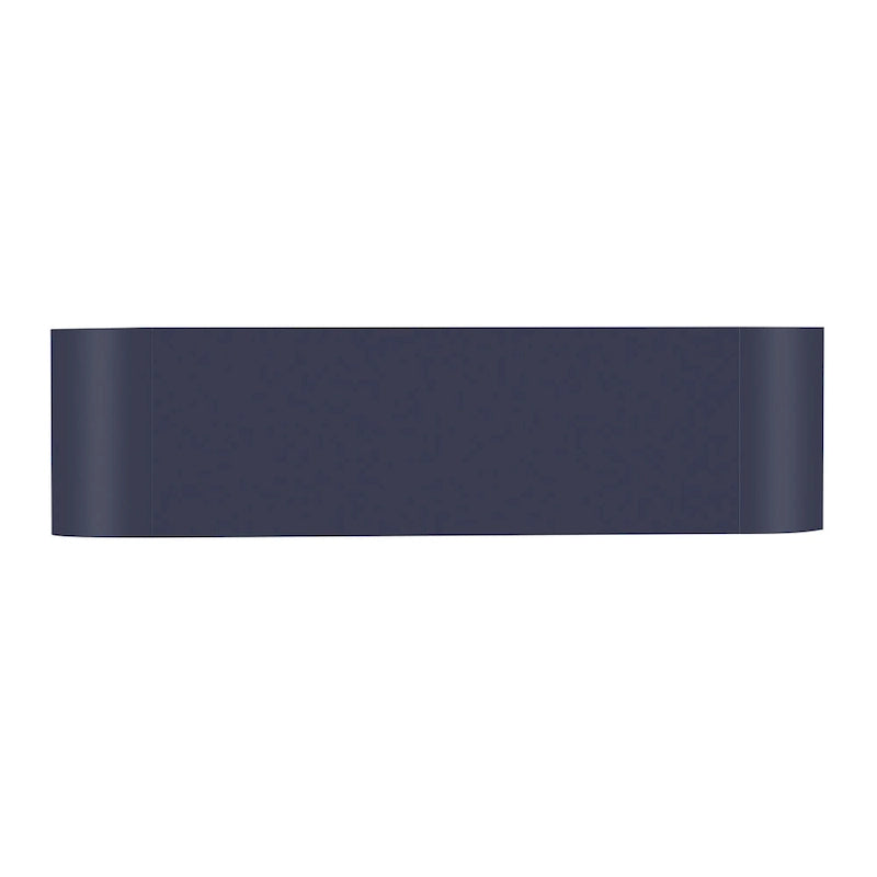 Armoire à 4 portes avec étagères réglables Bleu marine / Blanc / Noir