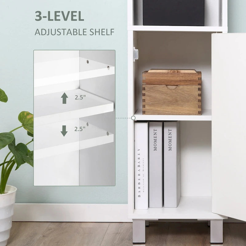 Meuble de rangement haut de salle de bain blanc avec miroir – 1 personne